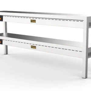 Overshelf keramisk opvarmet 2 niveauer 1600 – 8 varmelegemer á 250W