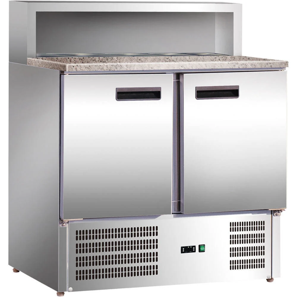 Pizzadisk m. 2 døre, 285 liter (inkl. granit bordplade)