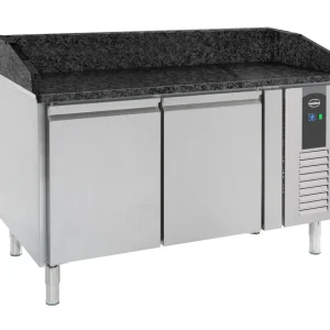 Pizzadisk 2 døre sort granit bordplade