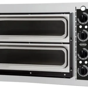 Pizzaovn – dobbelt med vindue, 2 x 1