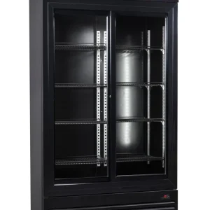 Refrigerator sliding glass doors bez-780 sl black