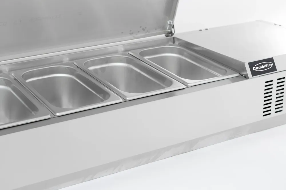 Refrigereret countertop med rustfri top – 5 x 1/4 GN
