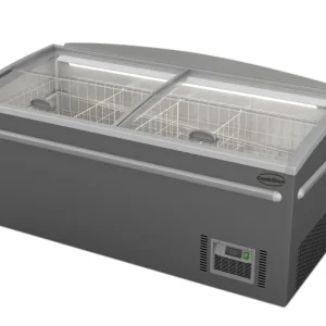 Supermarket chest freezer grey head element automatic defrost
