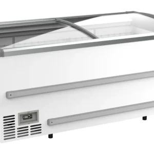 Supermarket chest freezer white 1880 manual defrost