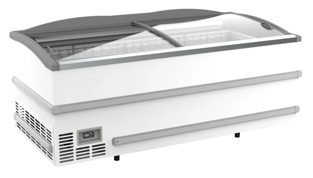 Supermarket chest freezer white head element manual defrost