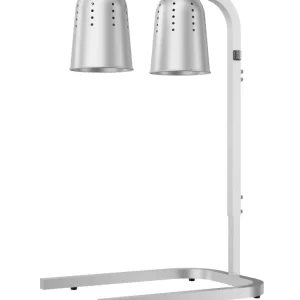 Telescopic heat lamp silver