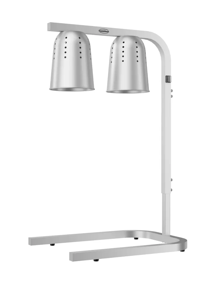 Telescopic heat lamp silver