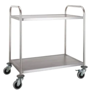 Vogn flat-pack med 2 hylder