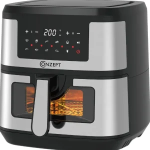 Conzept - Air fryer 7,5 Liter display med vindue - 1800 Watt