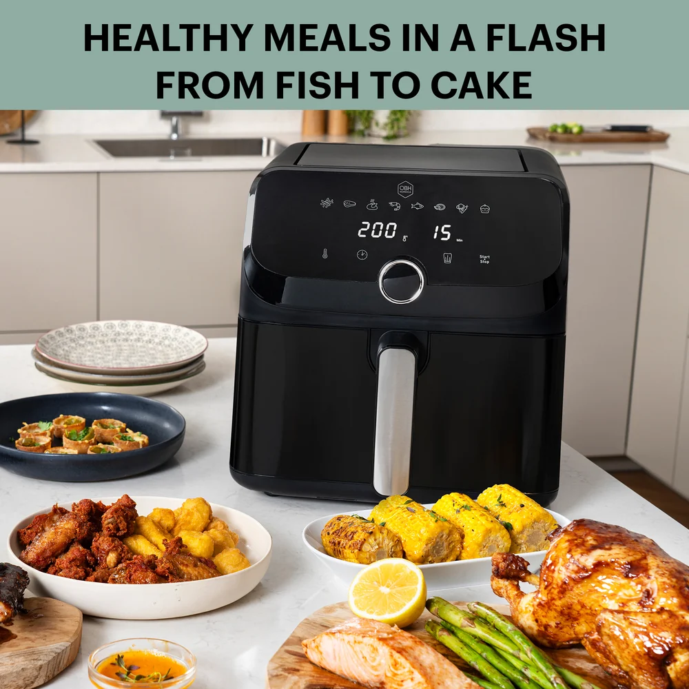 OBH Nordica - Easy Fry Mega Air Fryer 7,5 L black