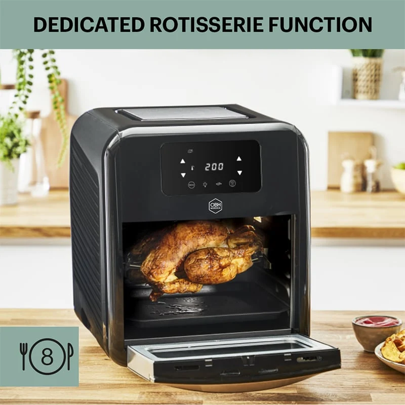 OBH Nordica - Easy Fry Oven & Grill 9 in1 Brushed Nickel