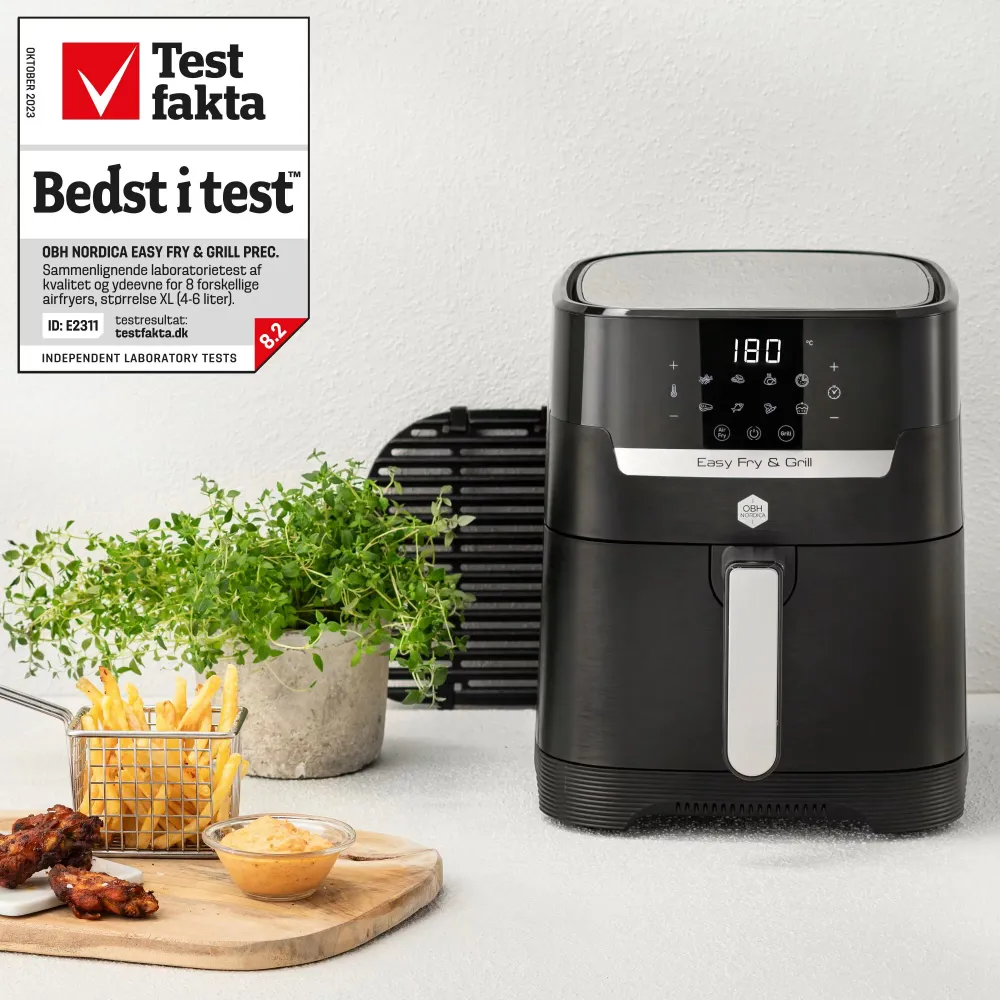 OBH Nordica Easy Fry Precision 2-i-1 Black Electronic