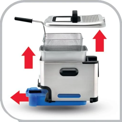 Stainless Steel Housing Tefal - Fritøse Oleoclean - Display Timer