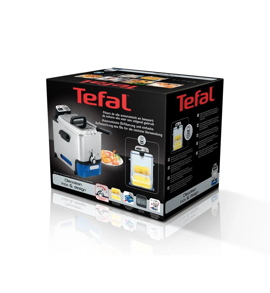 Stainless Steel Housing Tefal - Fritøse Oleoclean - Display Timer