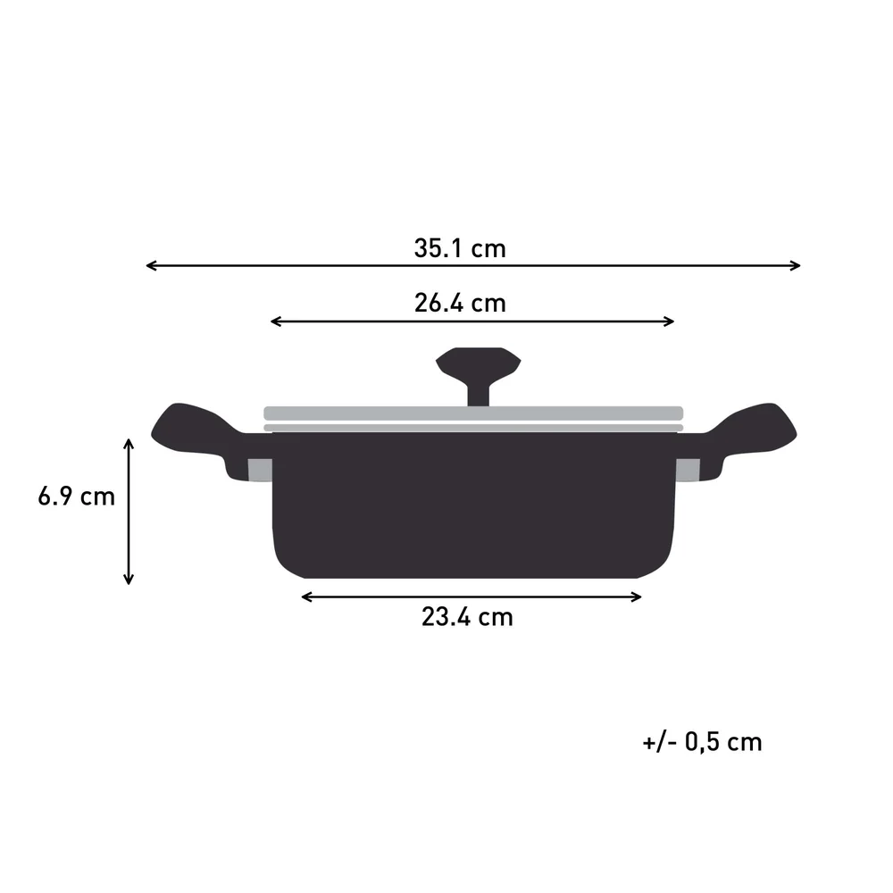 Tefal - Jamie Oliver Crucial SS sautergryde 25 cm 3,2 L med låg