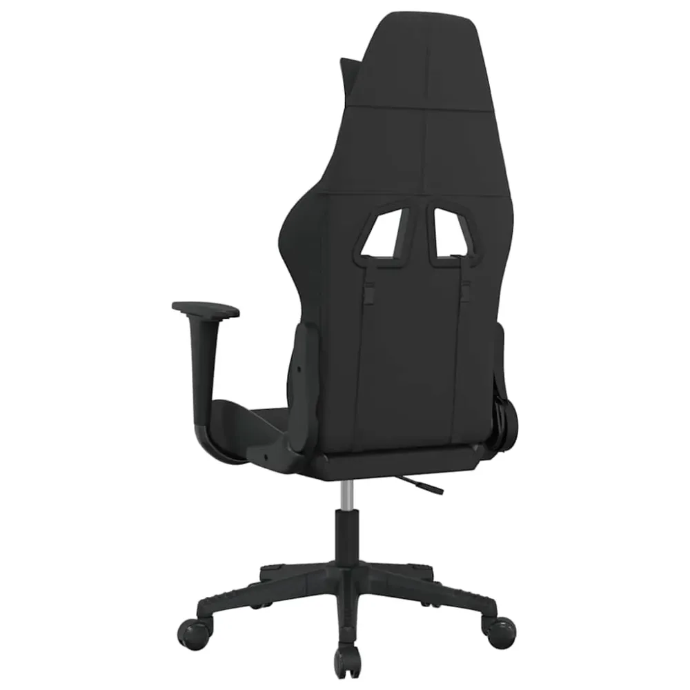 gamingstol med massagefunktion ebony og lysegrå
