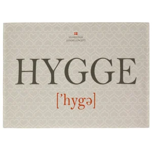 Hygge viskestykke med hjerter - organisk bomuld