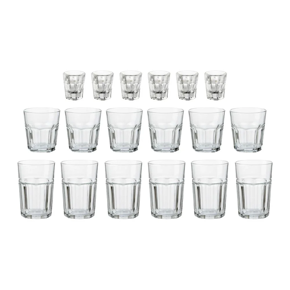 Aida - Atelier granit caféglas sæt 18 dele