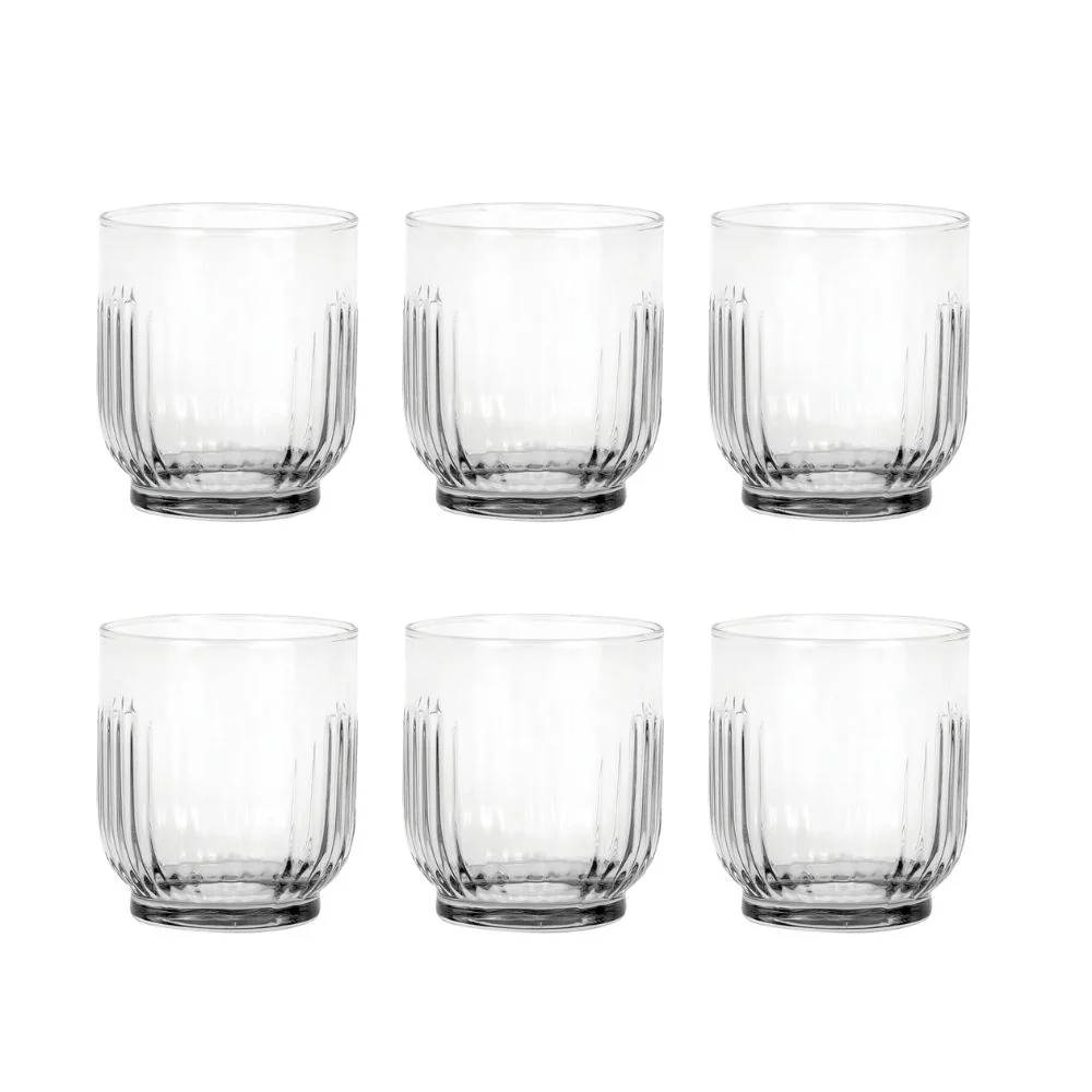 Aida- Groovy vandglas 6 stk. 33 cl. klart glas