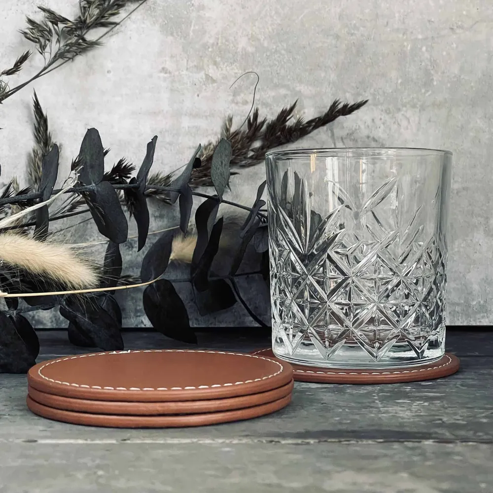 Glasbrikker - 4 stk Brun