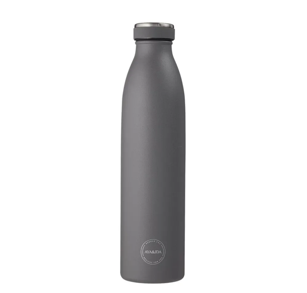 AYA&IDA termoflaske i rustfri stål, Rich Grey, 750 ml