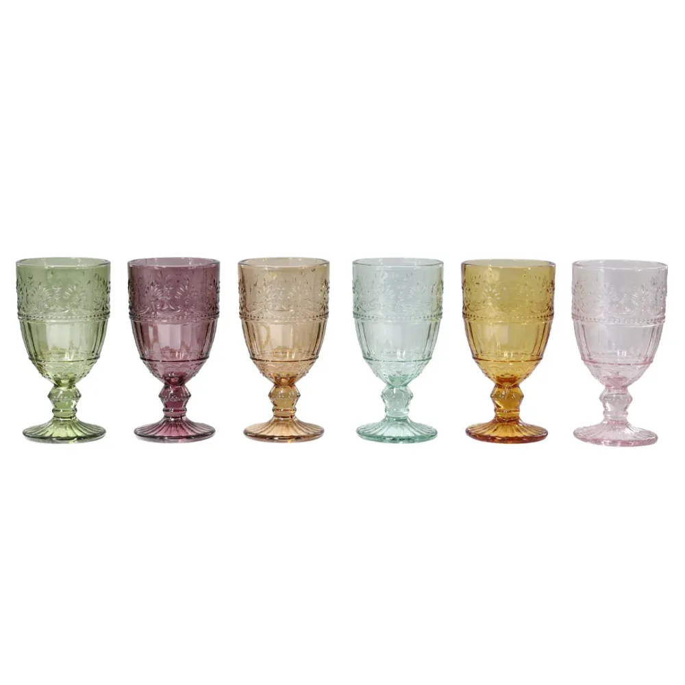 Chic Antique - Saint-Émilion Glas med Mønster - 230 ml - 6 stk.