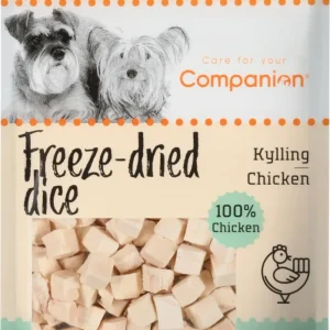 Companion - Frysetørrede terninger m. kylling 40g