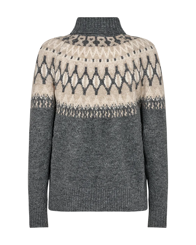 FQMERLA-PULLOVER - GRÅ Xs