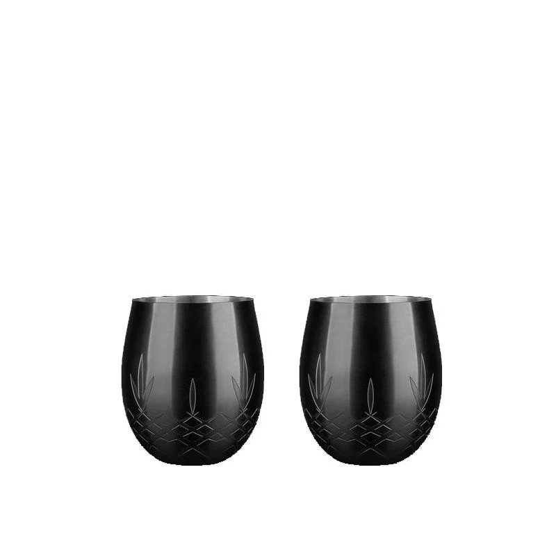 Frederik Bagger Crispy Shine Onyx Goblet glas 2 stk.