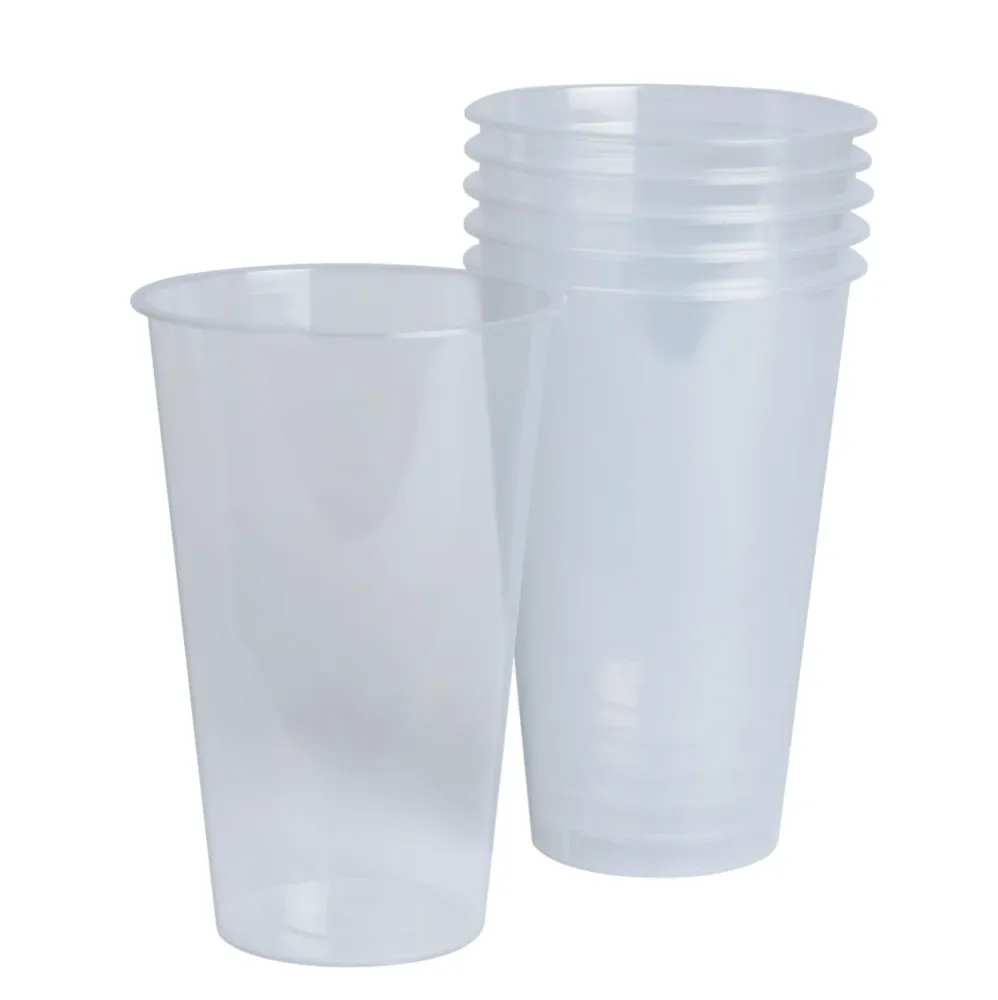 Genanvendelige ølglas 50 cl - 6stk.