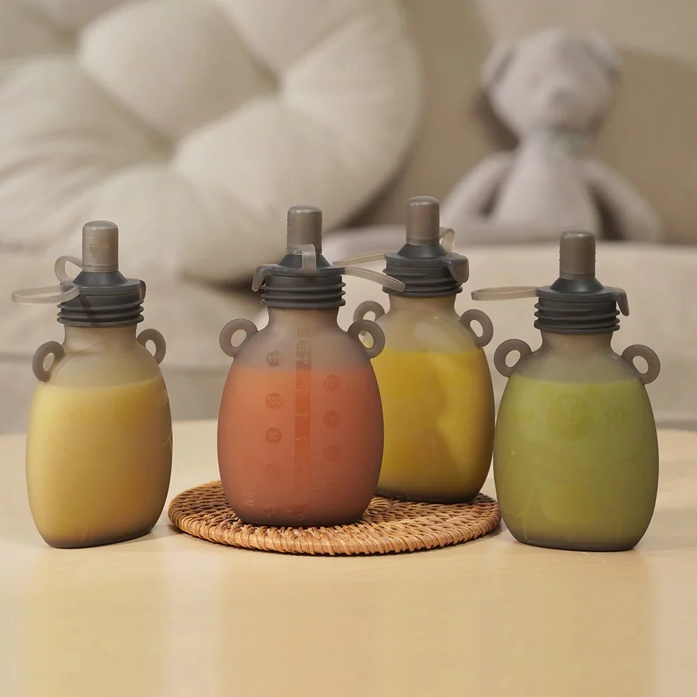 haakaa Silikone Smoothie Poser – 4 stk.