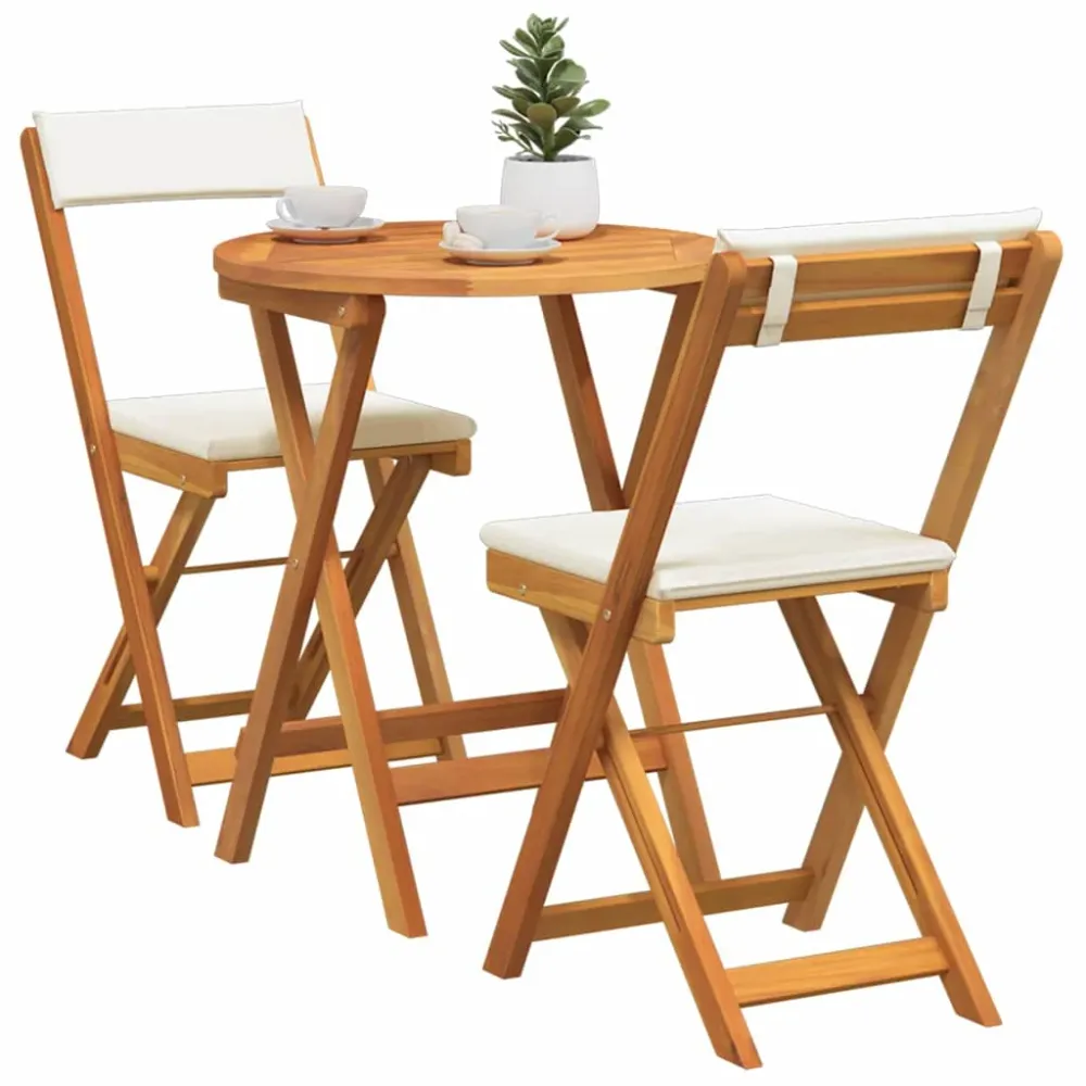 Have Spisebordssæt 3 pcs Olie Genuine Massivt Akacietræ