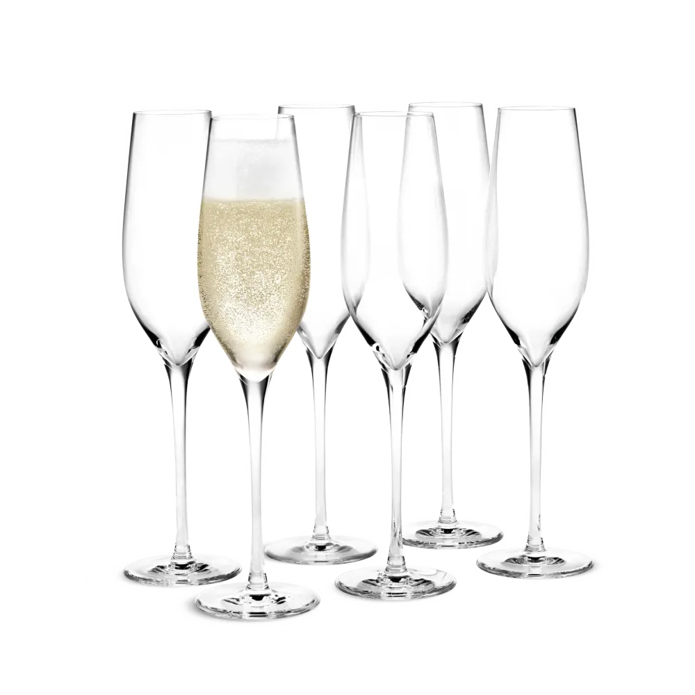 Holmegaard - Cabernet Champagneglas klar - 29 cl 6 stk.