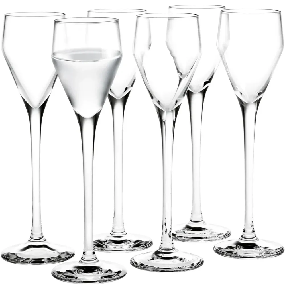 Holmegaard Perfection Snapseglas klar 5,5 cl 6 Stk.