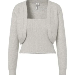 Hypedrop - Hdyvette Bolero Knit Adjust 32000441 - 5140140 - Light Grey Melange Xs