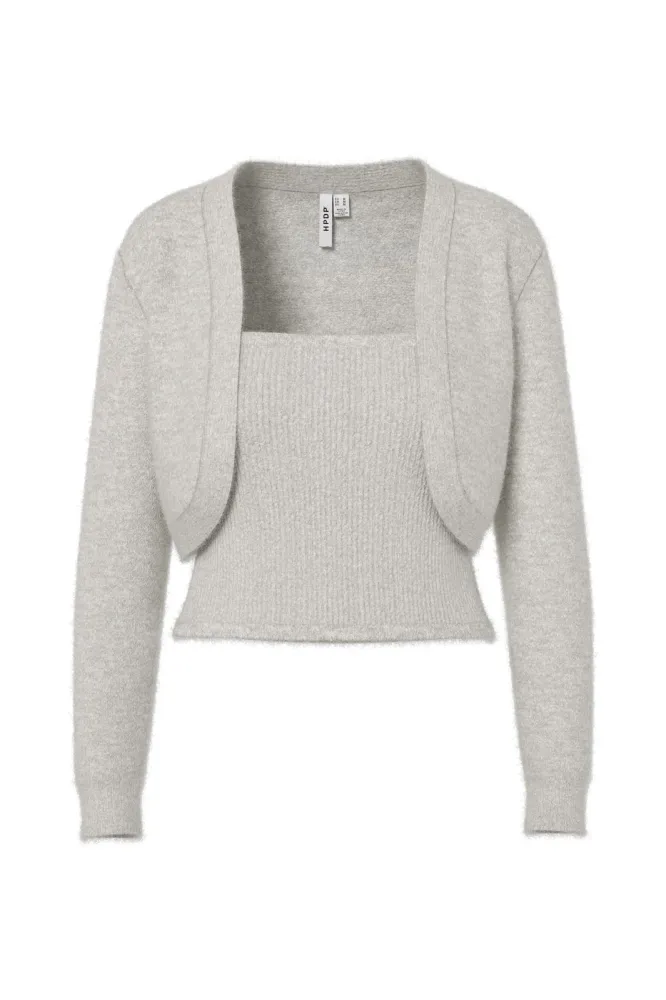 Hypedrop - Hdyvette Bolero Knit Adjust 32000441 - 5140140 - Light Grey Melange Xs