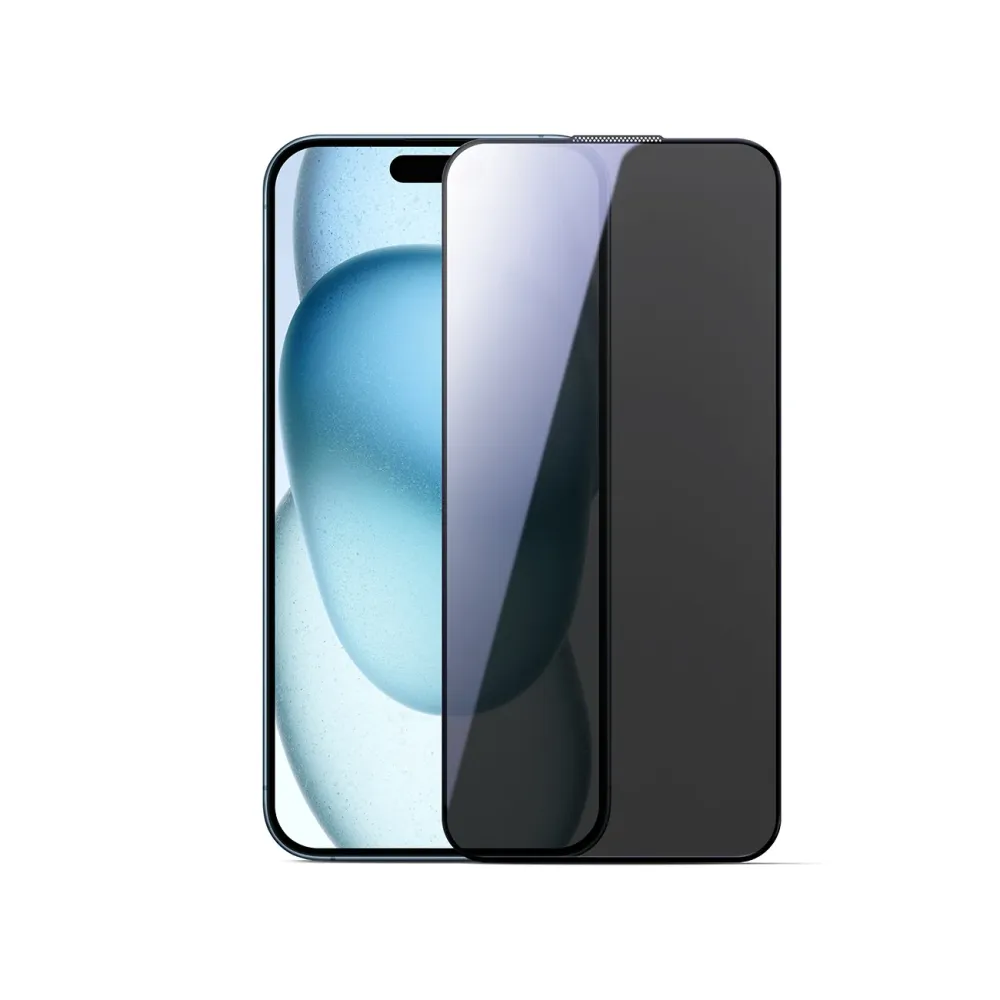 Joyroom JR-MLG0282 2.5D Dustproof Privacy Tempered Glass Black Frame iPhone 15 Plus/16 Plus