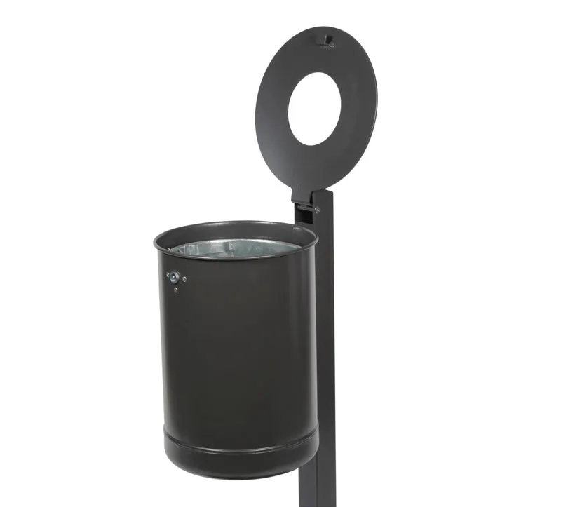 Kurv incl. Inderspand, 50 Liter - Galvaniseret & lakeret Graa