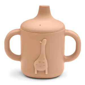 Liewood Amelio Giraffe Sippy Cup - Tuscany rose