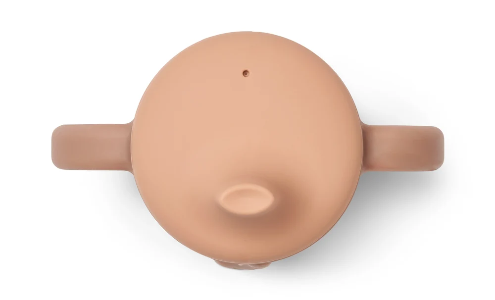 Liewood Amelio Giraffe Sippy Cup - Tuscany rose