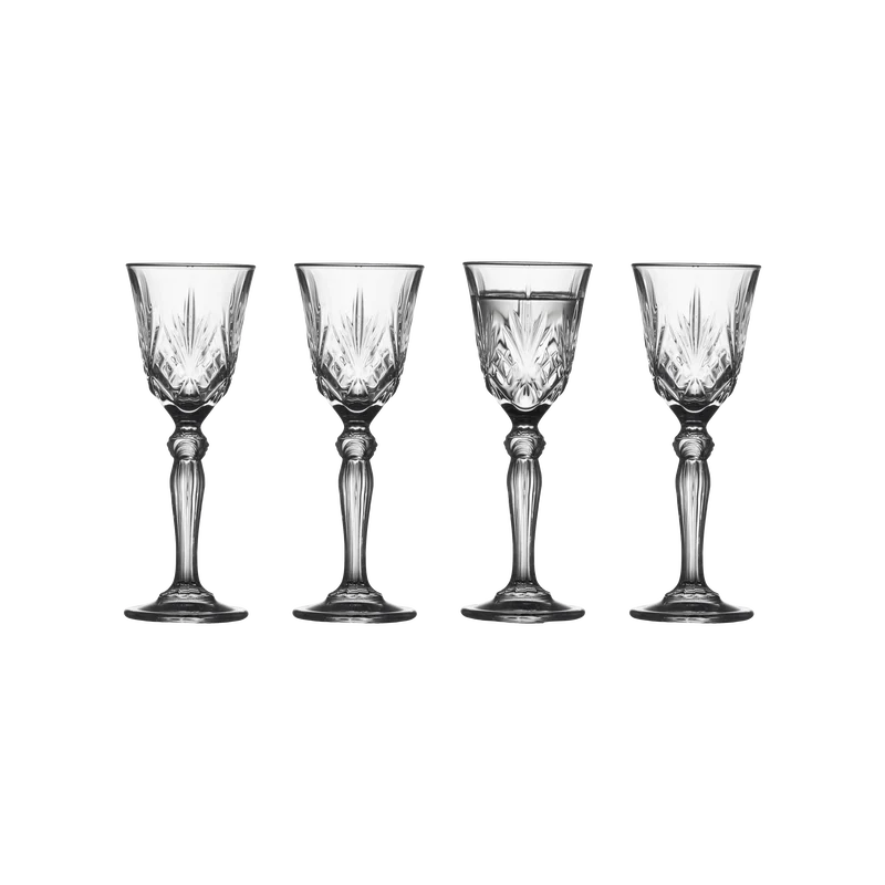 Lyngby Glas - Melodia snapseglas 5cl 4 stk.