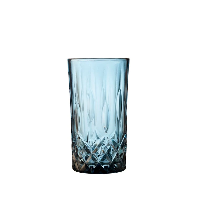 Lyngby Glas Sorrento highball blå 4 stk 38 cl