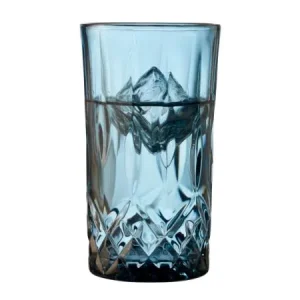 Lyngby Glas - Sorrento Highballglas 38 cl. 4 stk. - Blå