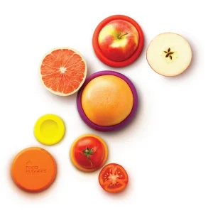 Sæt med fem genanvendelige Food Savers i silikone fra Food Huggers, Autumn Harvest