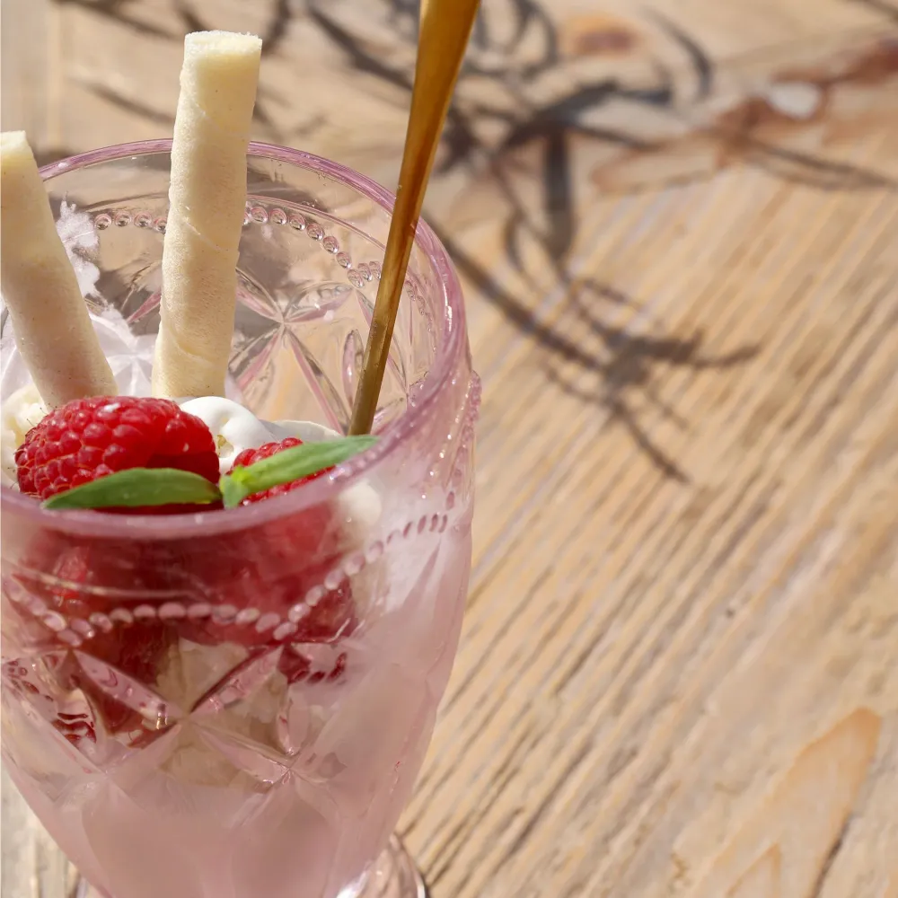 NYHED: Saint-Émilion Glas med Mønster 350 ml – Støvet Rosa | 6 stk