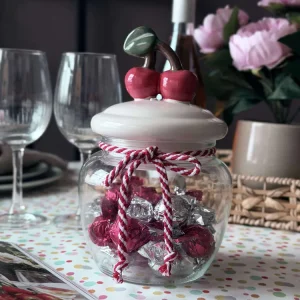 Opbevaringsglas med kirsebær - 1200ml