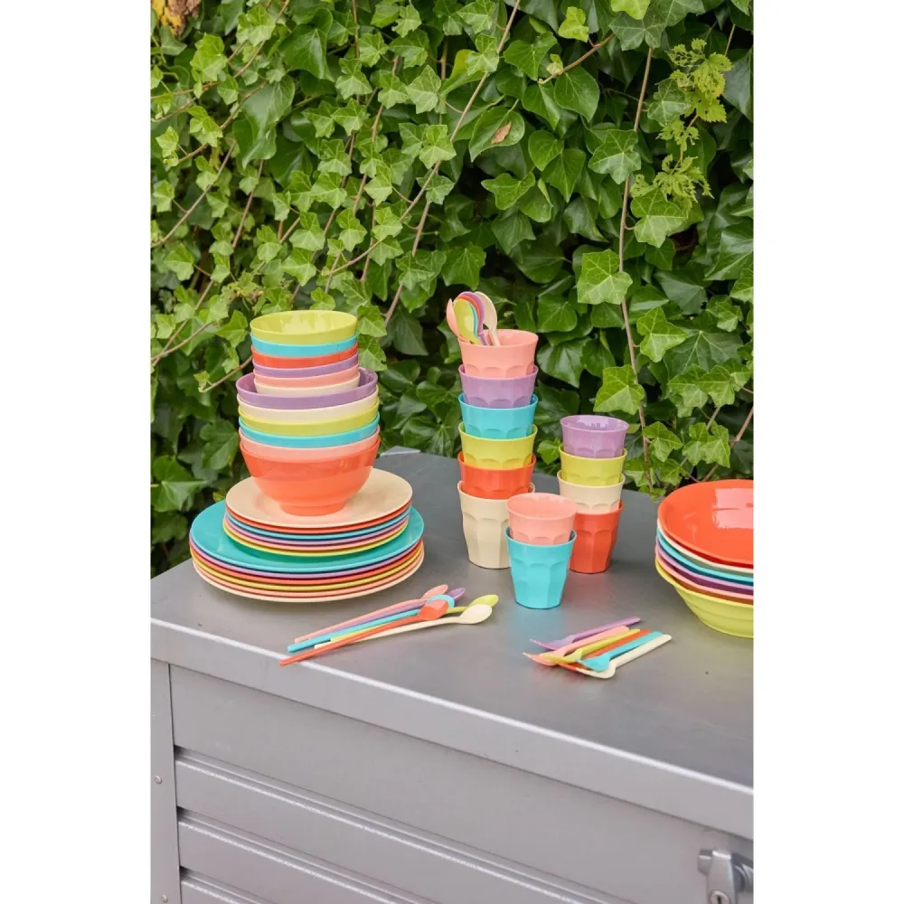 Rice Melamin Cups Asst. Glory Days Colors - Medium - 6 Pak - 250 Ml