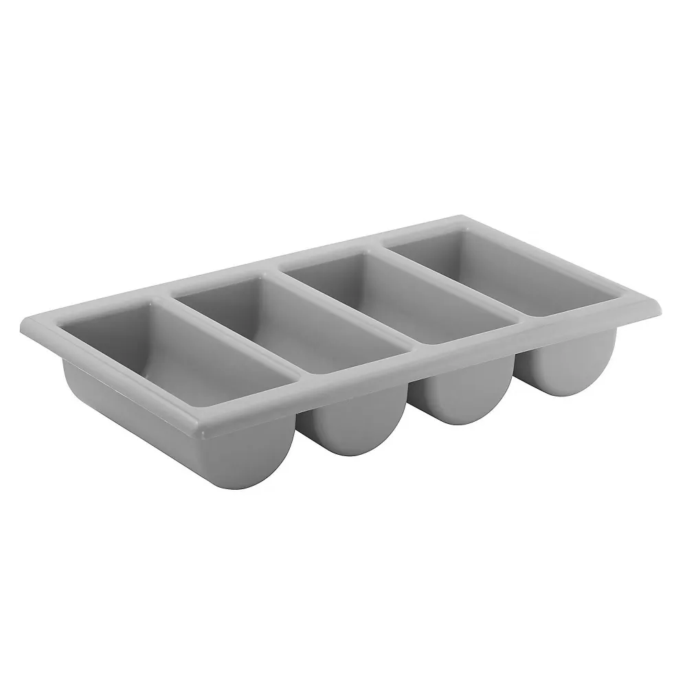 (6 stk.) GN 1/1 bestikbeholder - 530x325mm - polypropylen - 4 rum