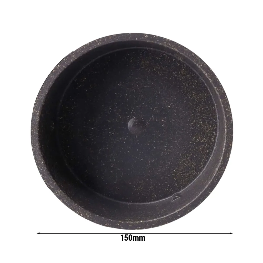 (60 stk.) Genanvendelig skål - 650 ml - Ø 150mm - Grå