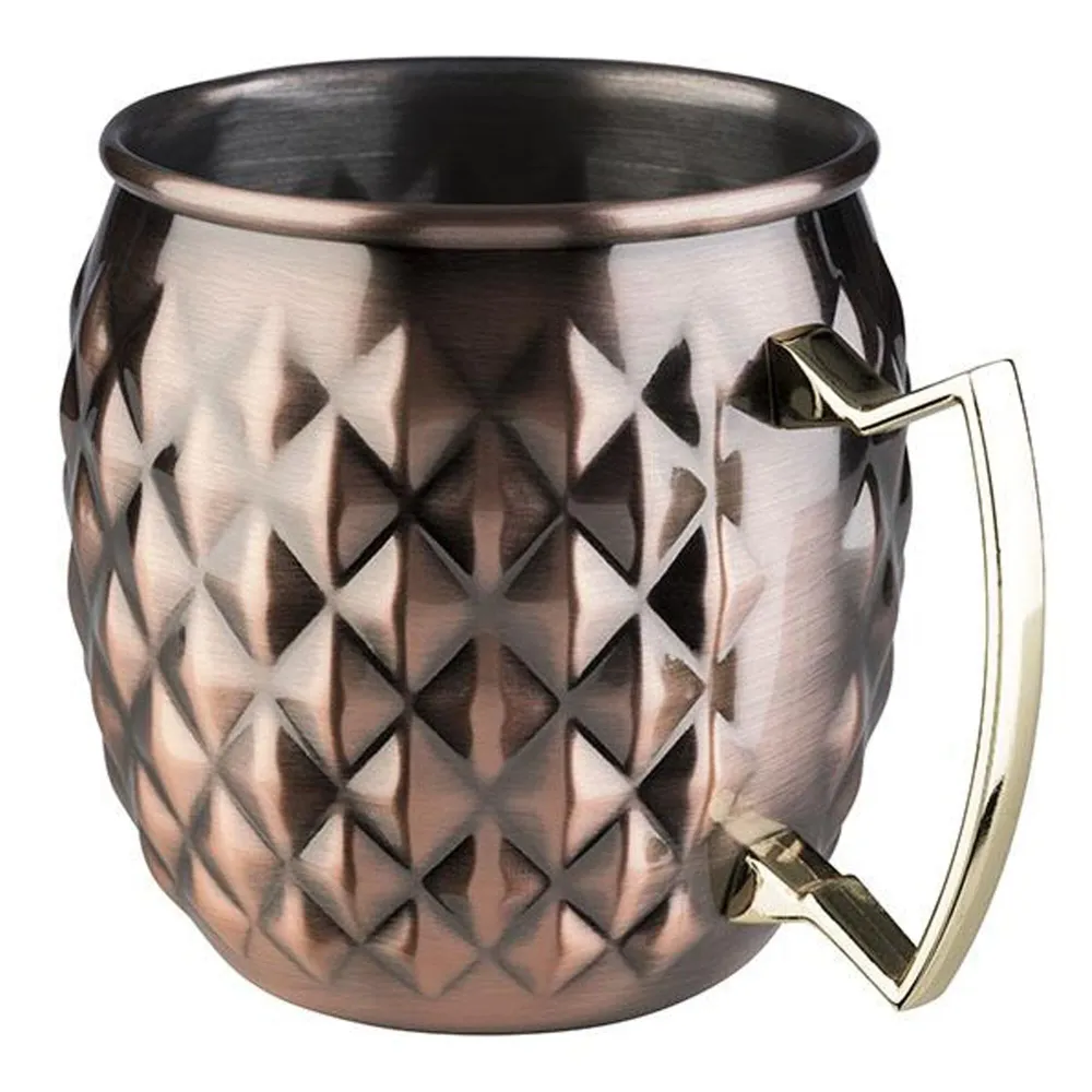 (6 stk.) Krus - MOSCOW MULE - 500ml - antik varmtonet - med hank